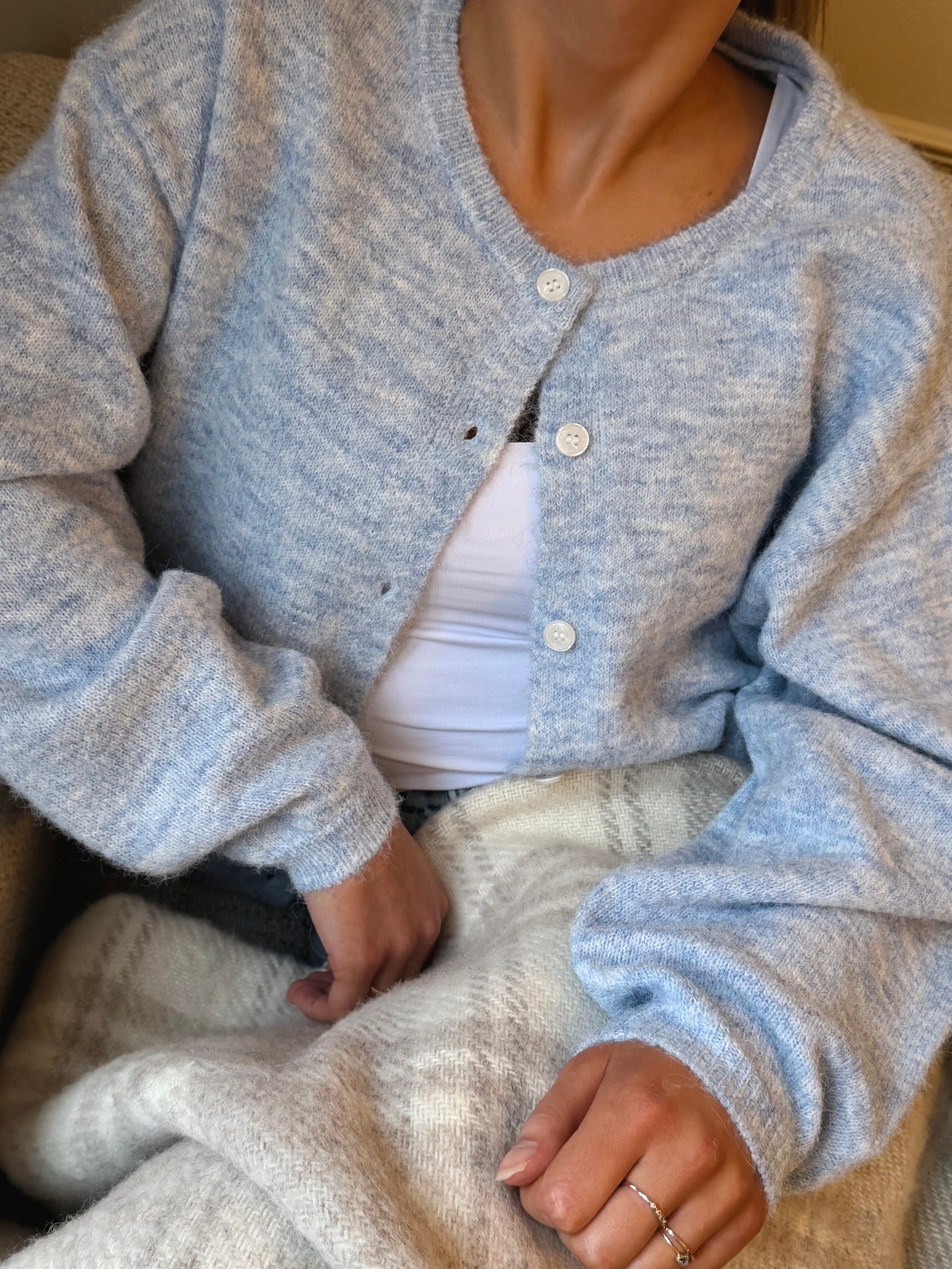 VMHOPE Knit Cardigan - Cashmere Blue